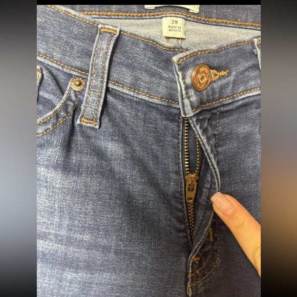 J. Crew Women's Blue Toothpick Jeans - Picture 4 of 10